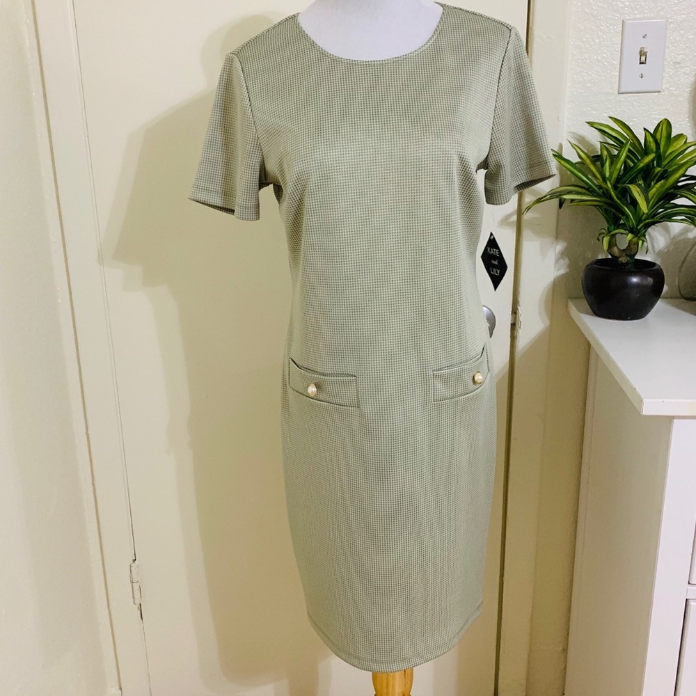 Kate & Lily Green Plaid Dress NWT Sz. 8